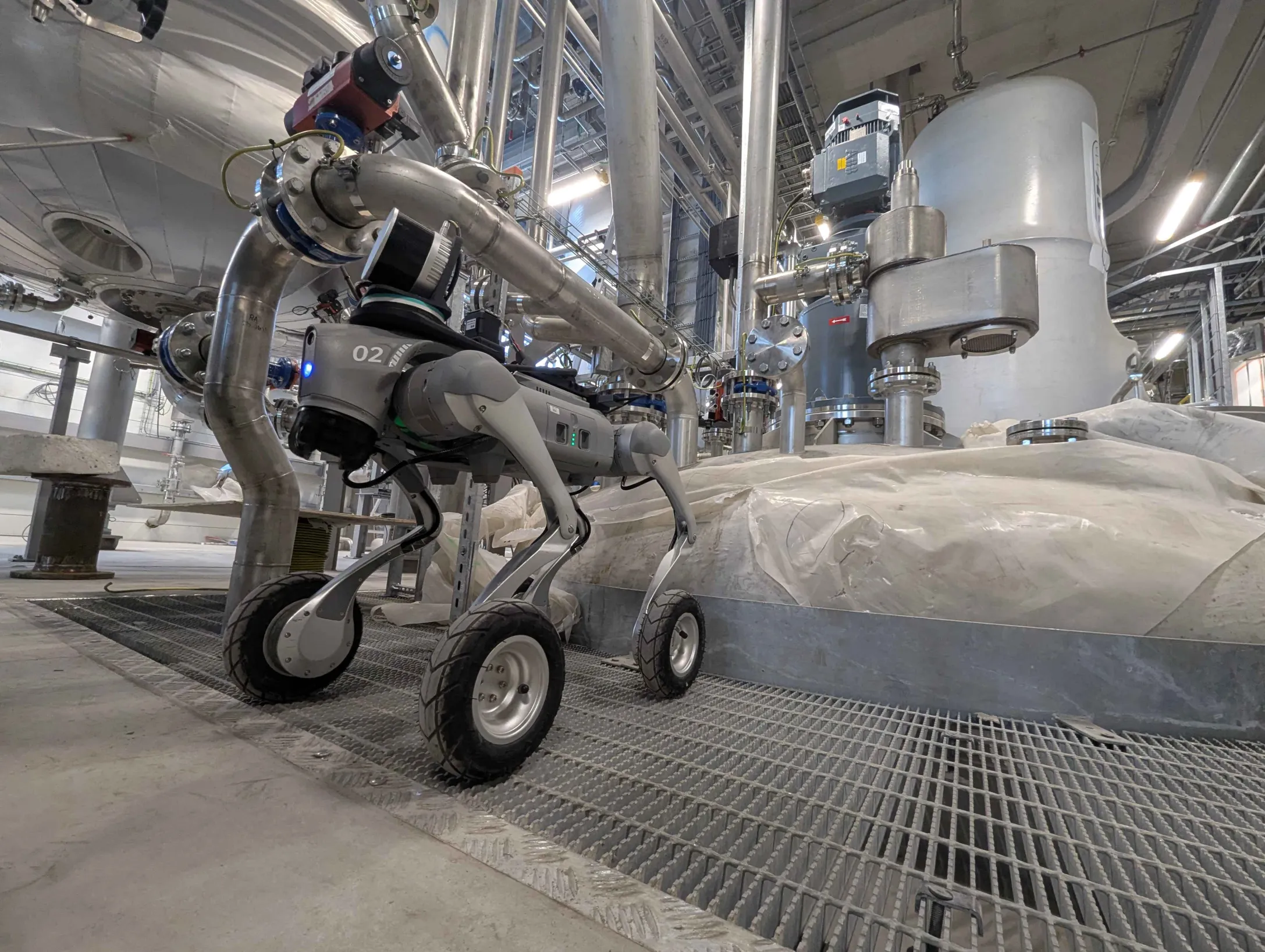 Positronic Bot quadruped platforms on site